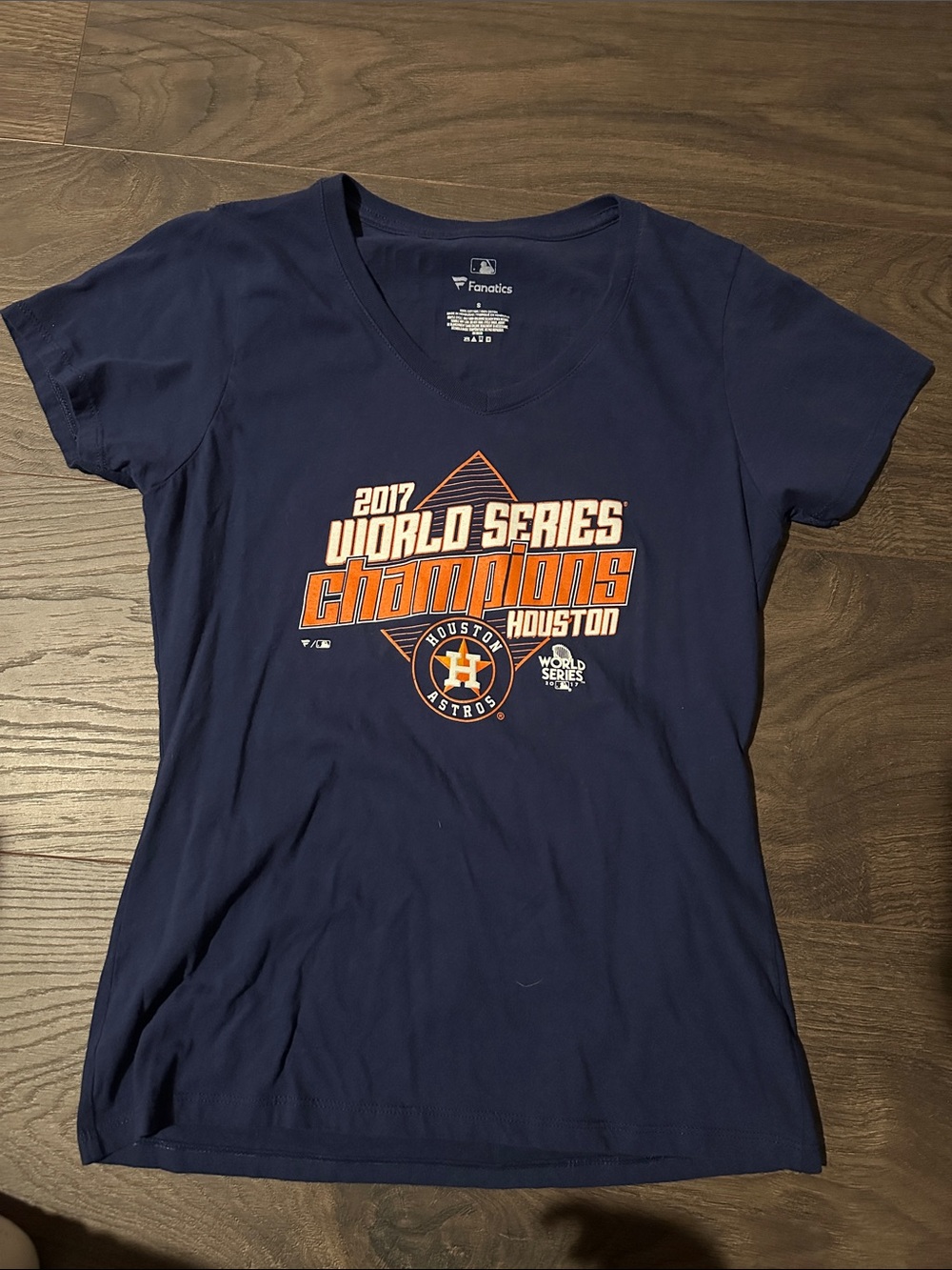 Fanatics Navy and Orange Houston Astros 2017 Champions Tee